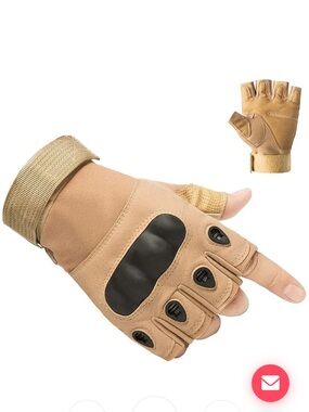 New X-large Half Finger Knuckle Gloves for Tactical Airsoft